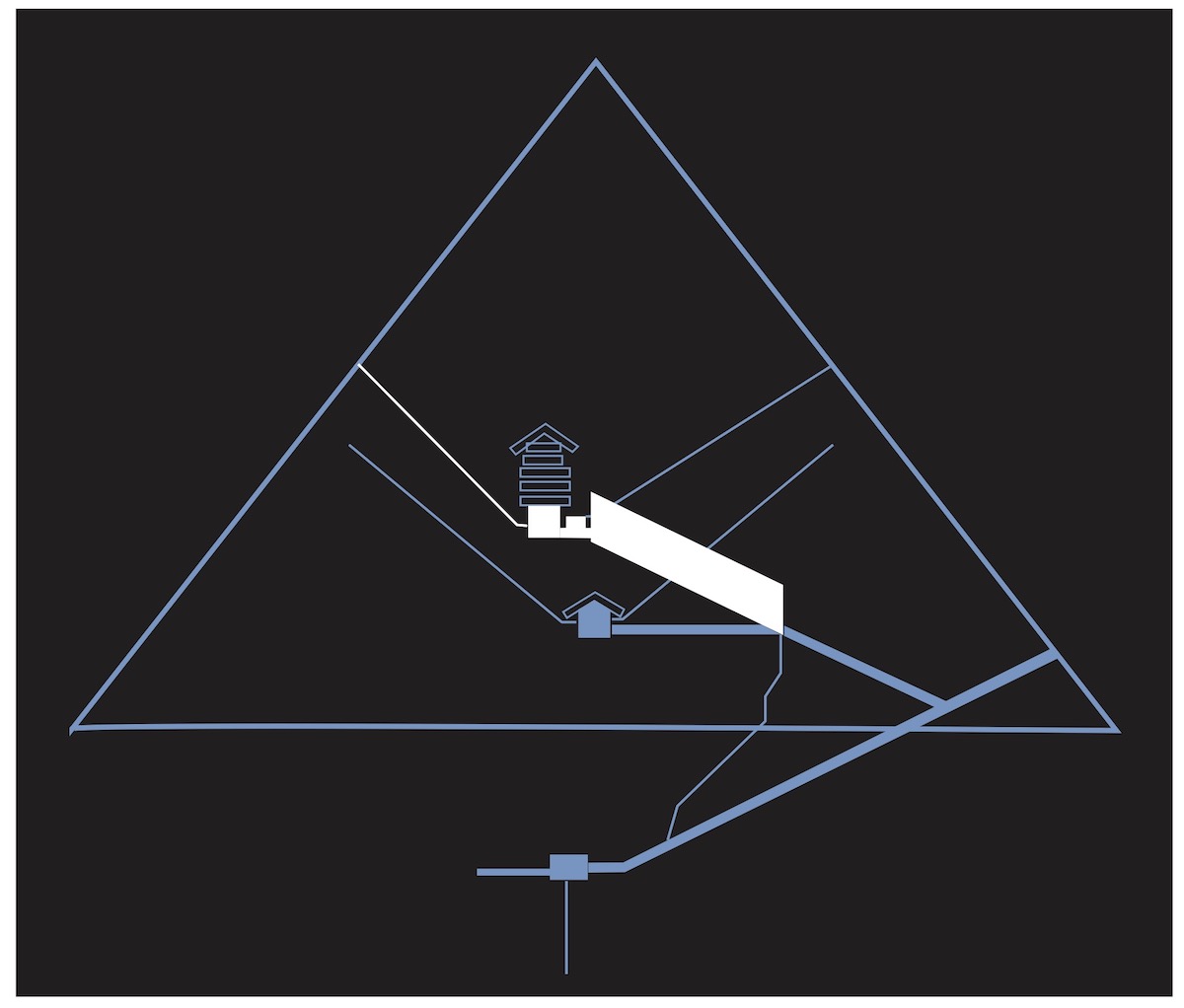 Diagram of the Great Pyramid