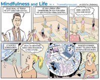 Mindfulness and Life - En tecknad serie om mindfulness av Gösta Lindwall - Seriestripp Nr. 4